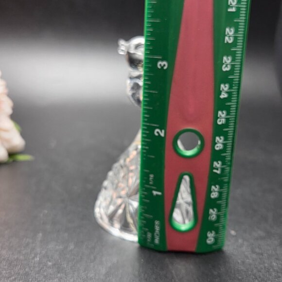 Vintage HOFBAUER Byrdes German Crystal Mini Taper Candle Holder Bird - Picture 11 of 12